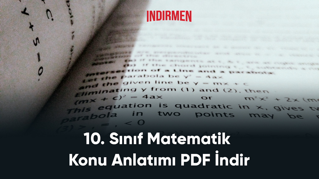 10. Sınıf Matematik Konu Anlatımı PDF İndir